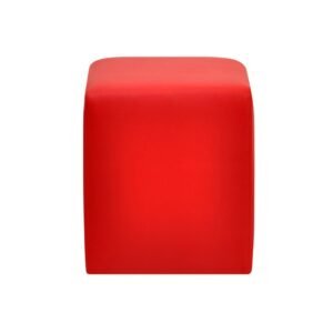 Poef rood vierkant